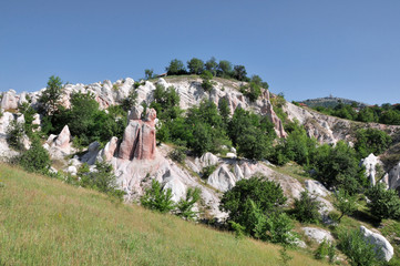 Fototapeta na wymiar Stone Wedding Rock Phenomenon, Zimzelen ,Bulgaria