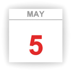 May 5. Day on the calendar.