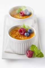 Creme brulee.