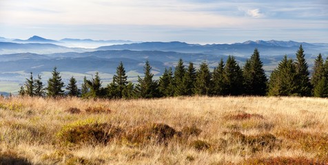 view from Babia Hora to Slovakia