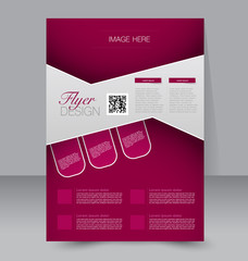 Flyer template. Business brochure. A4 poster for business.