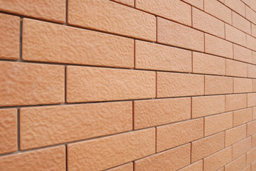 Background of new brick wall
