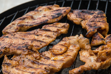 Meat on Grill