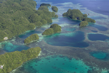 パラオのロックアイランド空撮