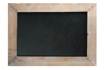 leere Kreidetafel mit Holzrahmen isoliert © PhotographyByMK