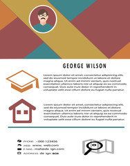 Vector Infographic dashboard