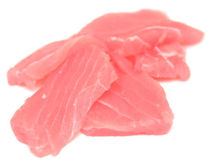 sliced tuna