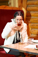 drinking coffee tea