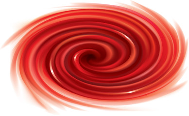 Vector swirling red backdrop. Juice of red fruits