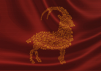 sheep image on fabric