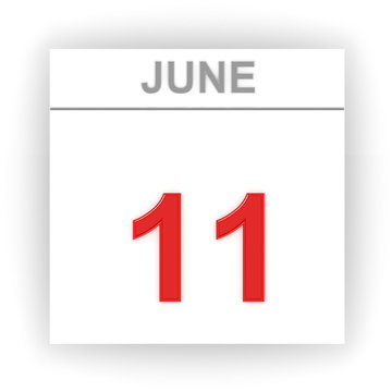 June 11. Day on the calendar.