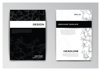 Templates of brochure with abstract elements