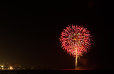 Fireworks in the night