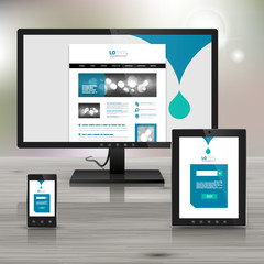 Corporate template design with applications