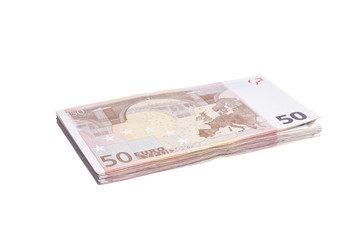 Fifty euro pile