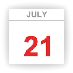 July 21. Day on the calendar.