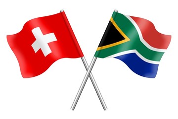 Flags: Switzerland and South Africa