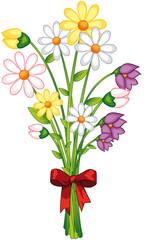 selbst gepflückter Blumenstrauß