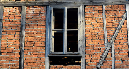 window of old house