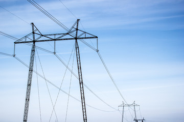Fototapeta premium High voltage towers