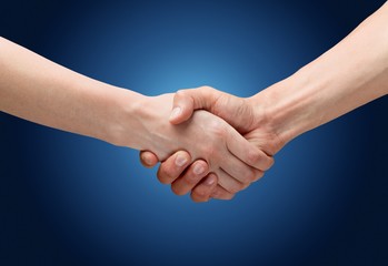 Handshake. Holding hands
