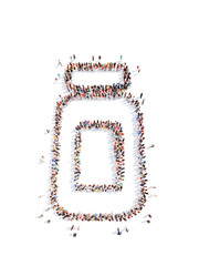 people in the form of a cosmetic tube.