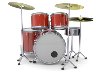 Fototapeta na wymiar Drums - 3D