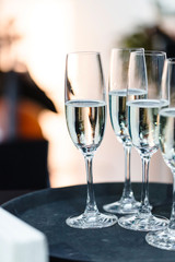 champagne glasses