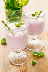 Milkshake on the table