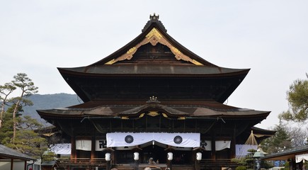 Obraz premium Zenko-ji Tempel in Nagano, Japan