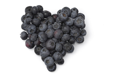 superfood blue berry isolated on white background
