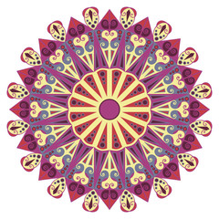 Round ethnic pattern