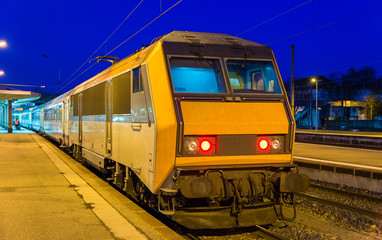 Naklejka premium Regional express train at Mulhouse station - France