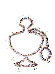 people in the form of perfume bottles.