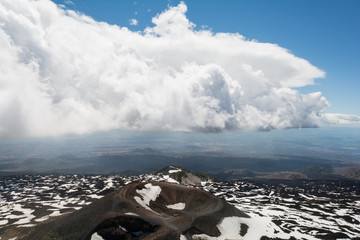 Rifugio del Etna 1800 m above sealevel in Sicily, Italy