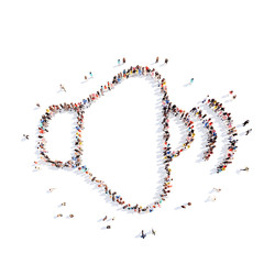people in the form of sound icon.