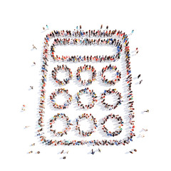 people in the form of a calculator.