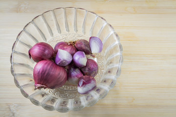 Shallots in a bowl
