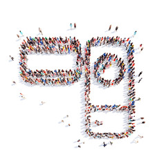 people in the form of a camera.