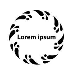 Abstract silhouette Circle icon for business and project