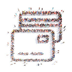 people in the form of a credit card.