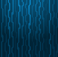 Light and dark blue lines on dark background seamless pattern