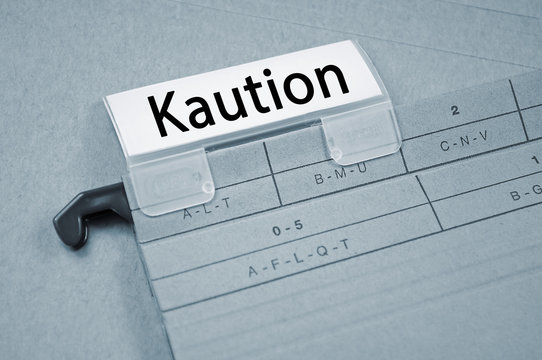 Ordner mit Kaution