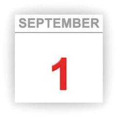 September 1. Day on the calendar.