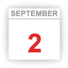 September 2. Day on the calendar.