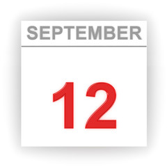 September 12. Day on the calendar.