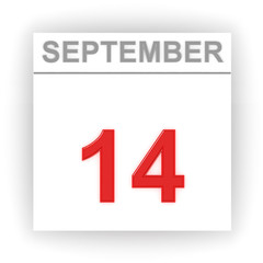 September 14. Day on the calendar.