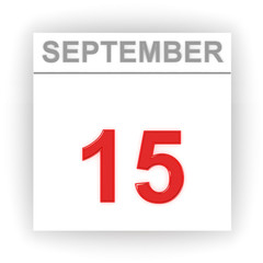 September 15. Day on the calendar.