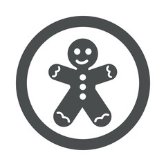 Icono redondo hombre jengibre gris