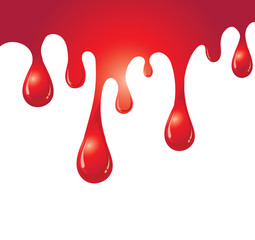 Vector of Dripping blood for background
